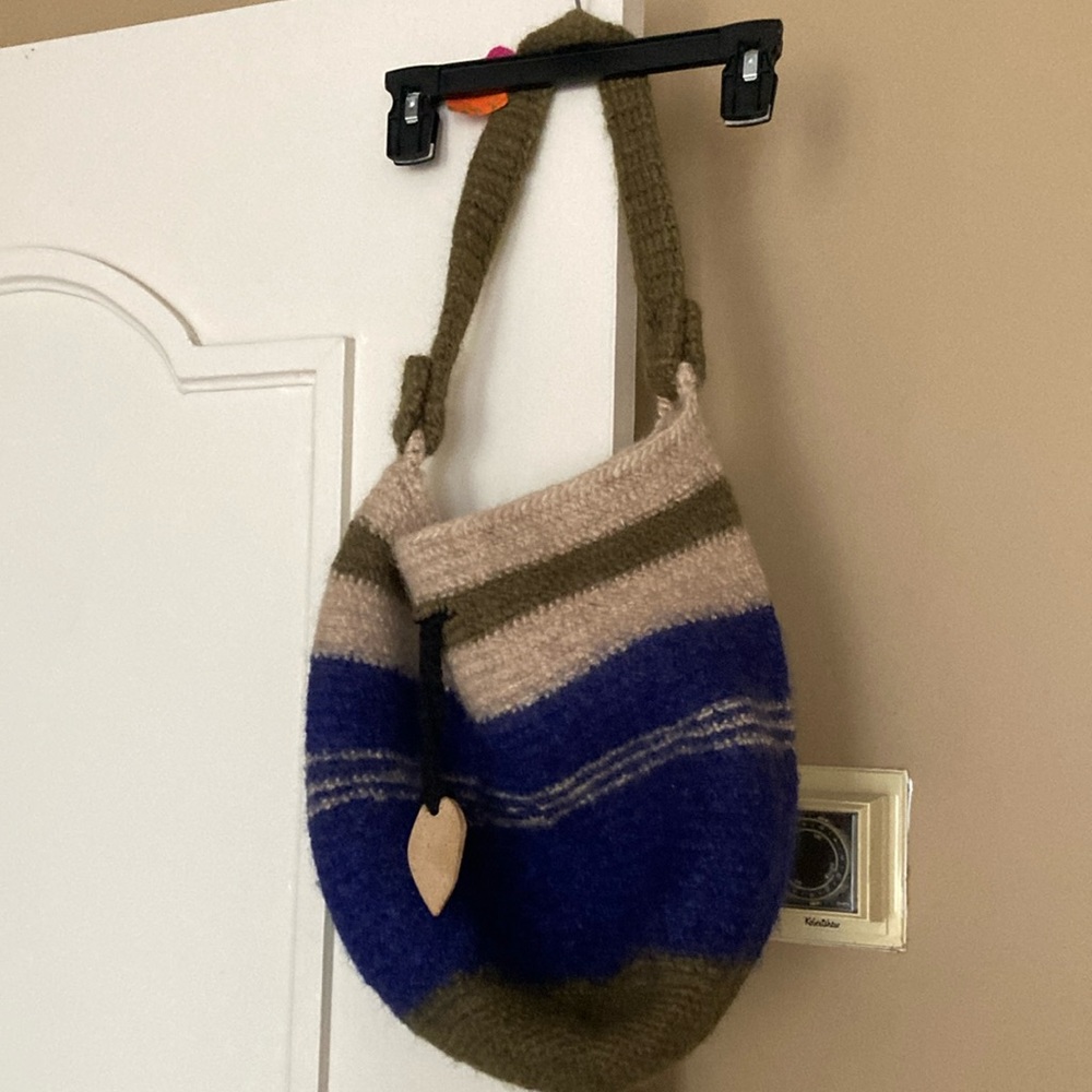 Handmade bag with pottery accent NWOT